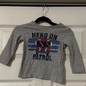 Carter's Gray 'Hero On Patrol' Long Sleeve Tee